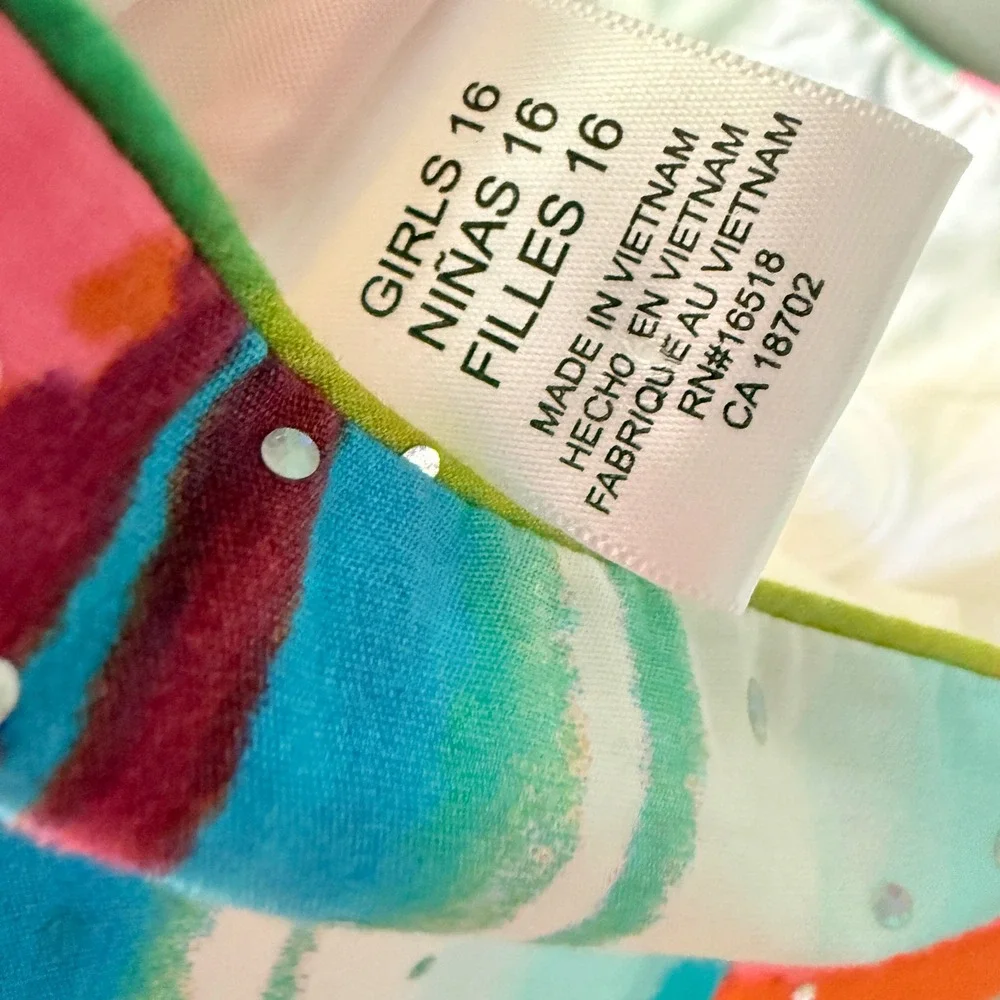 Bloome de Jeune Girls Goofy's Candy Rainbow Stripe Embellished Halter Dress, 16